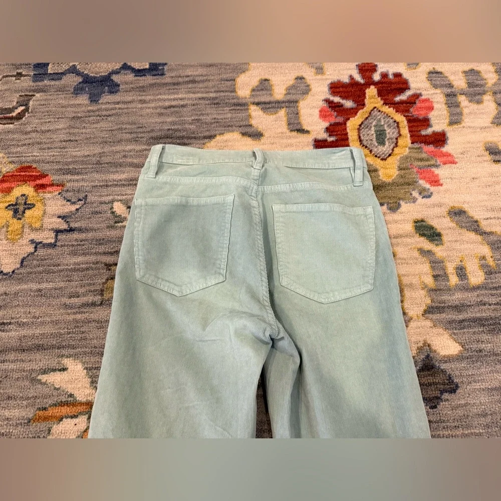 J. Crew Teal Vintage Slim Straight Corduroy Pants green size 27